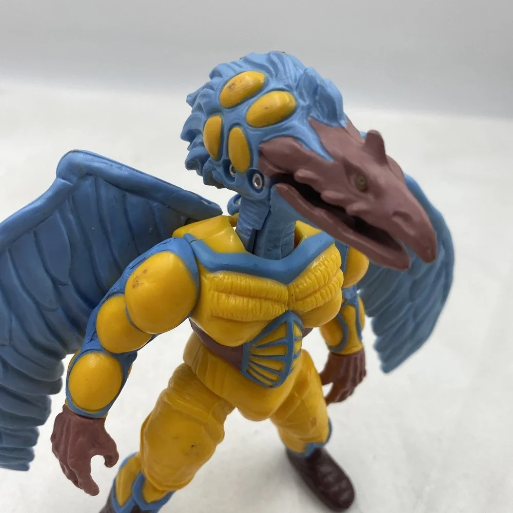 VTG Bandai Power Rangers Bird Man Figure Blue & Yellow Vintage 1994